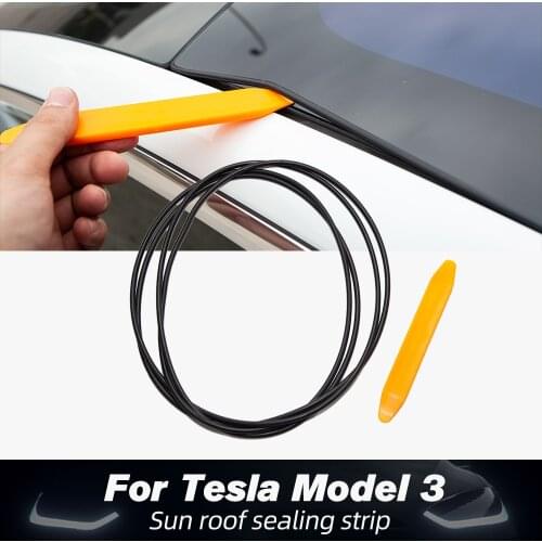 Model3 Car wind Quiet Seal Kit Noise Reduction Kit For Tesla Model 3 2021 Accessories Skylight Glass Sealing Strip Model Three