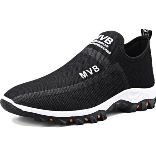 Breathable Mesh Mens Summer Shoes Slip On Man Sneakers Lightweight Outdoor Male Casual Tennis Big Size 39-47 Walking Footwear