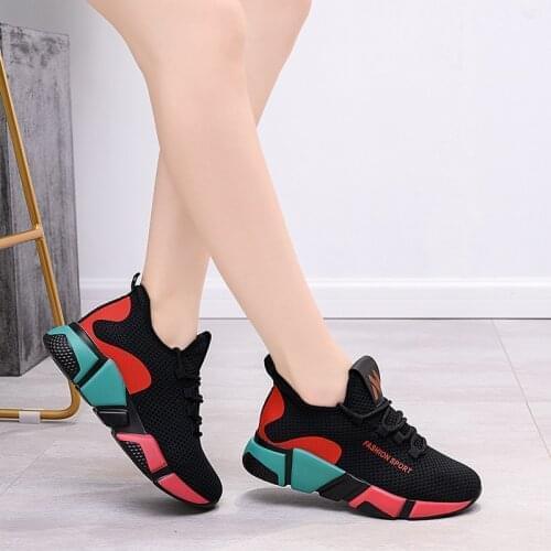Chaussure Femm Vulcanized Shoes for Women Casual Lace Up Shallow Sneakers Women Trainers Breathable Black Sneakers Women Shoes
