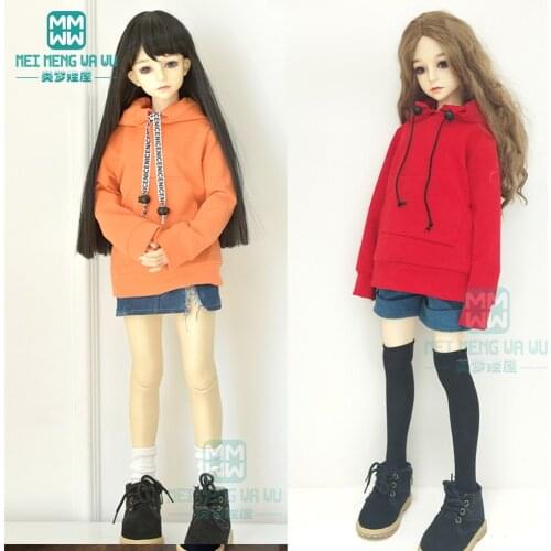 Doll clothes accessoreis fit 1/3 BJD SD13 SD10 doll fashion Sweatshirts, jeans, denim shorts
