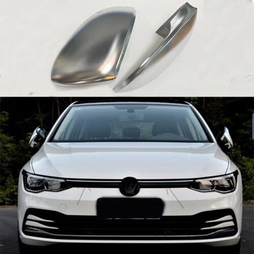 Fit for VW golf 8 2020 Matte Chrome replace Side Mirror Caps Cover