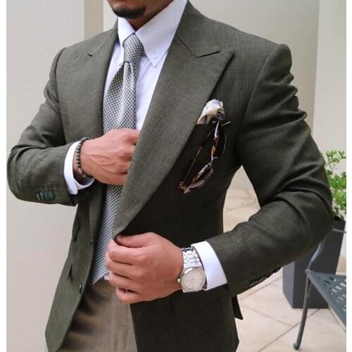 2020 Blue Suit Jacket For Men Leisure Solid Balzer Formal Notch Lapel Business Slim Fit Tuxedos Groomsmen For Coat