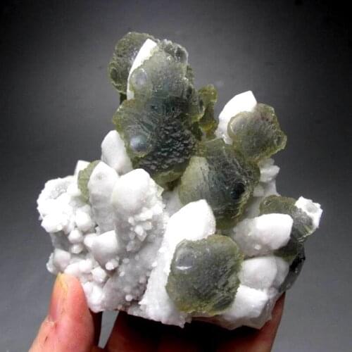 New!! 565g Light Blue Window Fluorite on Milch Quarz Cluster - crystals and stones healing Mineral specimen Home Decor feng shui