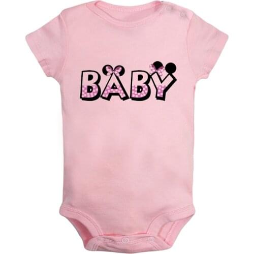 Cartoon Cute bow baby Design Newborn Baby Boys Girls Outfits Jumpsuit Printing Infant Bodysuit Cotton Clothes Birthday Gift