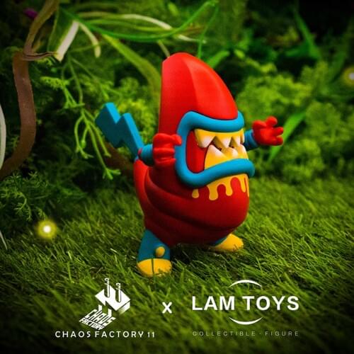 Genuine LAMTOYS Alien banana treasure first bomb blind box discoloration hand to do car decoration trend toy