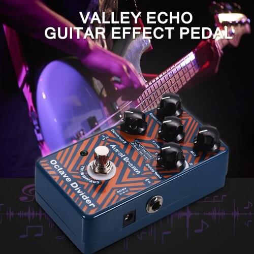 Polyphonic Octave Guitar Effect Pedal Aluminum Alloy Shell True Bypass Guitar Pedal for guitar accessories