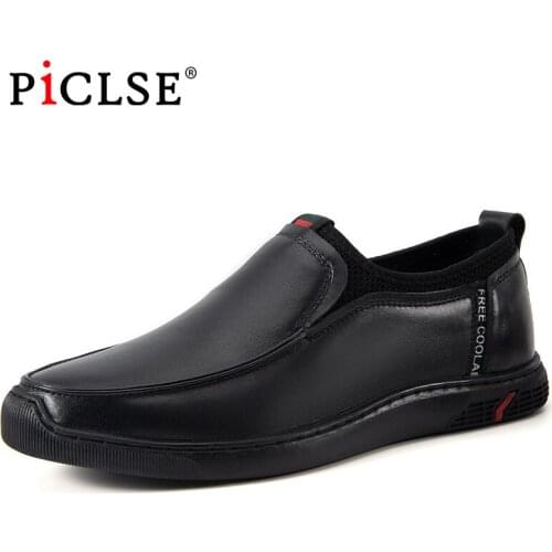 Luxury Brand Genuine Leather Men Loafers Business Casual Leather Shoes Men Flat Shoes Comfortable Moccasins Men Shoes Leather