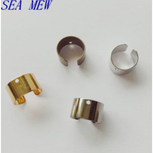 10*6mm Gold/Silver Color Ear Cuff Wrap Earrings Jewelry Piercing Clip On Earrings Copper Cartilage Clip For Jewelry Making