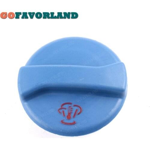 Blue Radiator Coolant Reservoir Tank End Cap Cover 357121321C For VW Corrado Golf Jetta Passat Polo Transporter