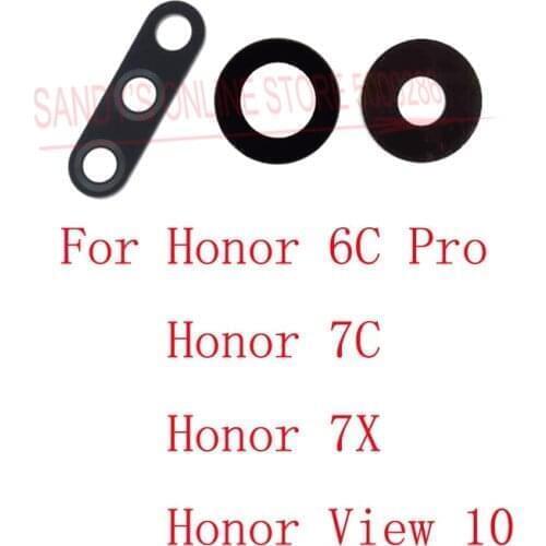 2 PCS New Rear Back Camera Glass Lens For Huawei Honor 6C Pro / 7C / 7X / Honor View 10 Main Camera Lens Glass Cover Repair Part