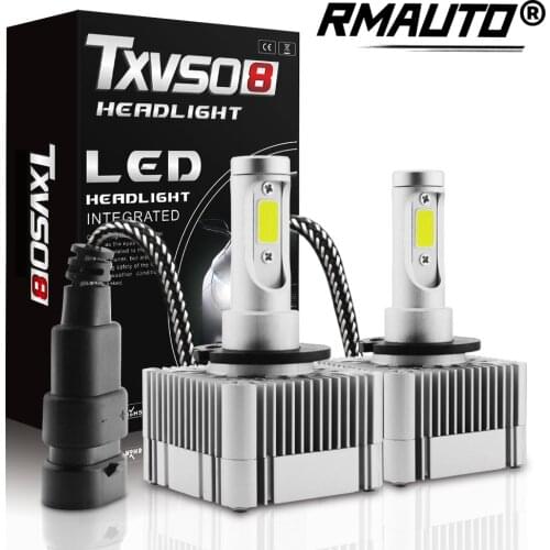 TXVSO8 D1S D2S D3S D4S LED Headlight Bulb 110W 6000K Super Bright Lights 11000LM LED Update Kit Car Light Luces Led Coche