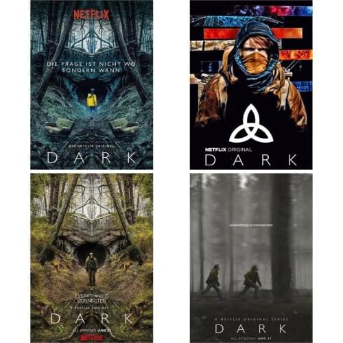 Dark Posters TV Shows Wall Stickers Home Decoration Vivid Color