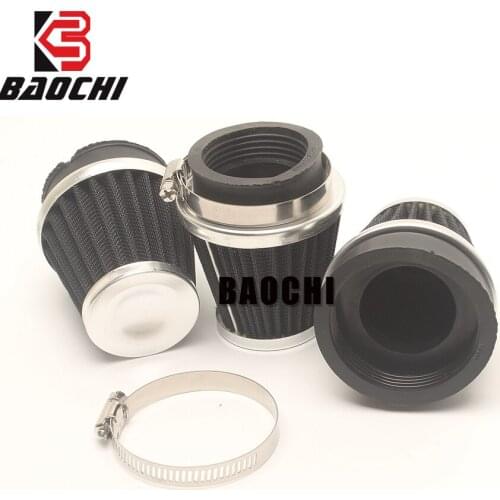 2PC Universal Motorcycle Air Filter 35/37/47/48/49/50/51/52/53/54/55/60MM Escape Head Cleaner System for Off-road ATV Pit Bike