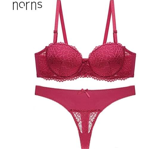Norns Womens Lingerie Winter New Arrival Wireless Lace Push-up Bra Sexy Intimates Bra Set Underwear Lace Lingerie