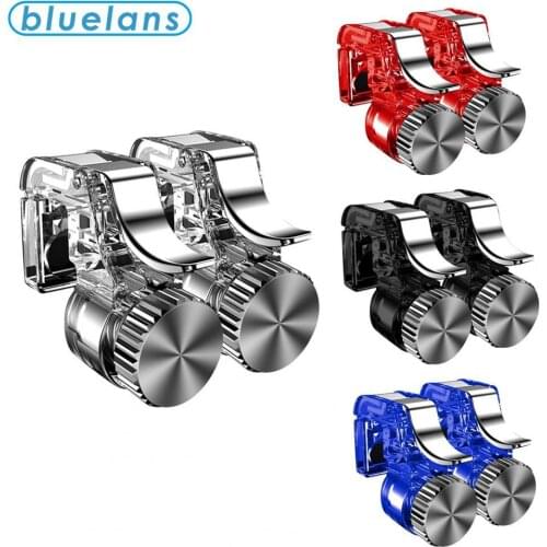 1 Pair Mobile Phone Game Fire Button Metal Trigger Shooter-Controller for R1/L1 Joysticks for Ios Iphone Android Phone