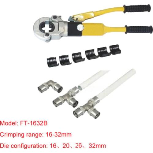 1pc Hydraulic Fitting Tool FT-1632B for PEX pipe fittings PB pipe Copper AL connecting range 16-32mm