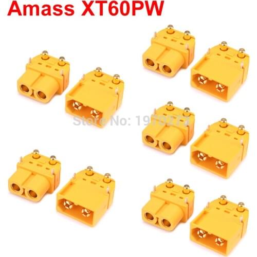 5 Pairs Amass XT60PW Plug Connector Male & Female For RC Battery Rc Models RC aircraft