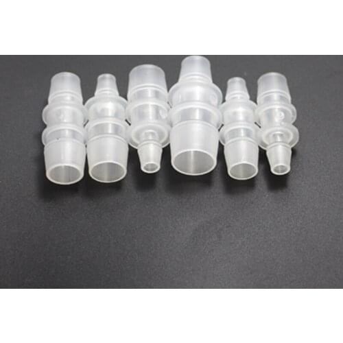 Plastic Variable Diameter 16mm to 8mm Aquarium Water Pipe Reducing Diameter Adapter Pipe Fitting 5pcs