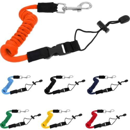 55inch Universal Kayak Paddle Leash Elastic Safety Stretch Boat Fishing Rod Lanyard Cord Water Sports Kayaking Paddle Accessory