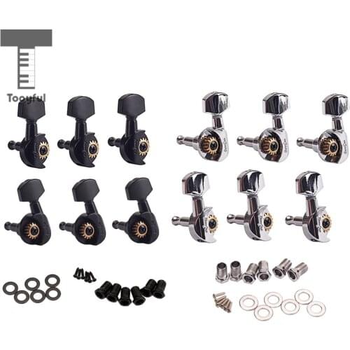 6pcs 3R3L Open Gear Tuning Pegs Machine Heads for Acoustic Electric Guitar Replacement