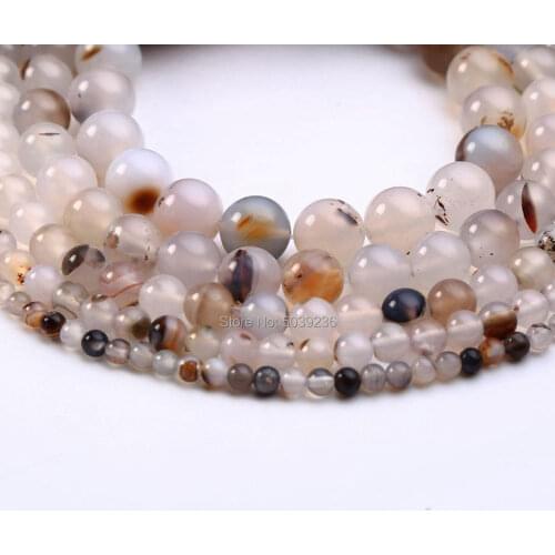 Natural Stone Agates Beads Loose Beads for Needlework Jewelry Making 4-12mm DIY Bracelet Necklace Wholesale