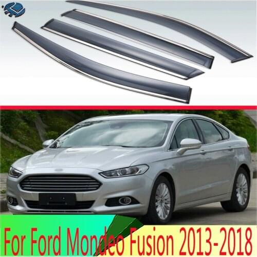 For Ford Mondeo Fusion 2013 2014 2015 2016 2017 2018 Plastic Exterior Visor Vent Shades Window Sun Rain Guard Deflector