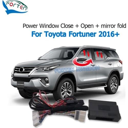 Forten Kingdom Car Auto Window Closer & Open Side Mirror folder unfold Kit For Toyota Fortuner 2016+ /Hilux (2016-2020)