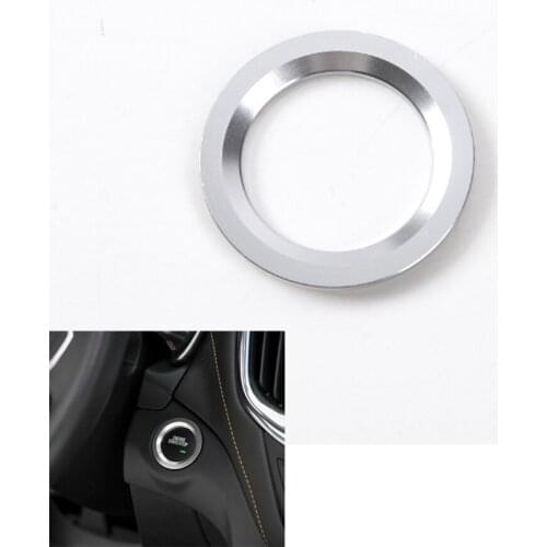 YAQUICKA Car Interior Engine Start Stop Button Switch Ring Trim Sticker Styling For Chevrolet Equinox 2017+ Aluminum Alloy