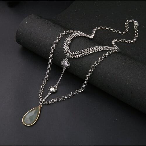 BALANBIU New Fashion Women Jewelry Choker Necklaces Wholesale Butterfly Rose Flower Tassel Long Necklaces Big Discount Clearance