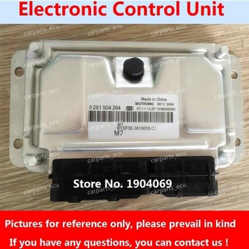 Engine Computer Board 0261S04264 BYDF3E-3610010-C1 M7.9.7 ECU/F01R00DH78 F01RB0DH78 BYDEGF-3610010-D3 For BYD Car