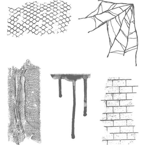 Halloween Bat Spider Web Silicone Clear Seal Stamp DIY Scrapbooking Embossing Photo Album Decorative Paper Card Craft Dropship