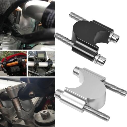 Motorcycle Handlebar Riser Bar Mount Handle Clamp Extensions Universal 28mm 1 1/8" 22mm 7/8" For ATV Dirt Bike Honda BMW YAMAHA