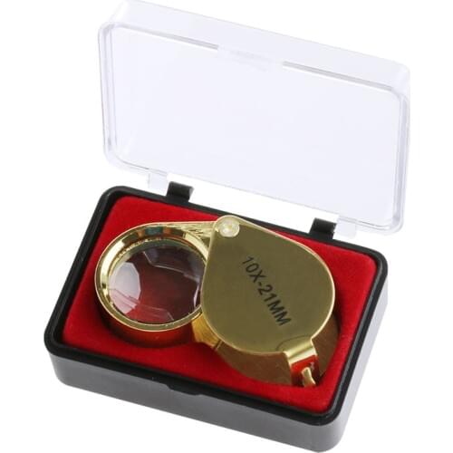 10X 21mm Mini Triplet Jeweler Eye Loupe Magnifier Magnifying Glass Jewelry Diamond New H02