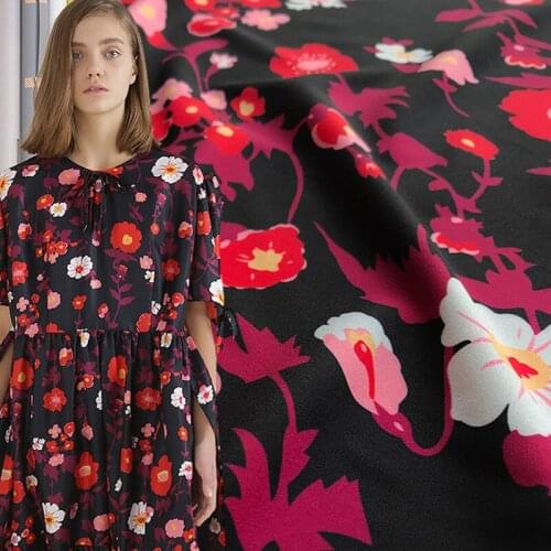 100X145cm Fashion Four-way stretch Polyester Soft Cady Linen Fabric For Woman Summer Dress Blouse Pants Sewing DIY