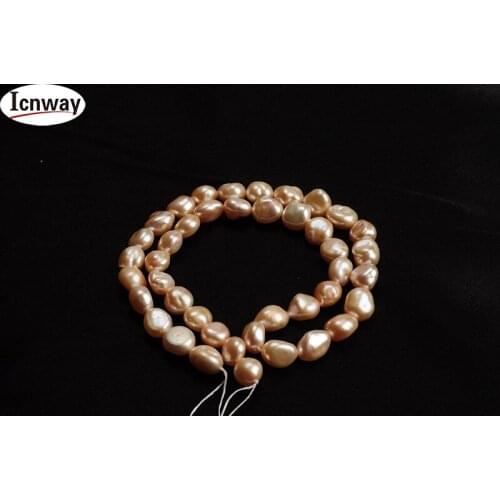 Natural reborn keshi Pearl Pink 8-10mm Baroque For Jewelry Making 15inches DIY necklace bracelet earring FreeShipping Wholesale
