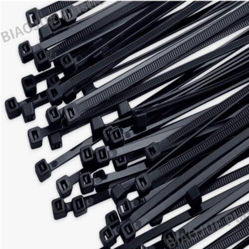 5x200 Nylon cable ties 100PCS black Self-locking ties, zipper Cable-Tie National Standard Cable Tie 5x200
