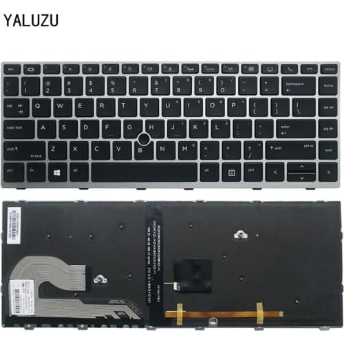 NEW US laptop keyboard FOR HP EliteBook 840 G5 846 G5 745 G5 with Mouse Point L14378-001 L11307-001 US laptop keyboard Backlit