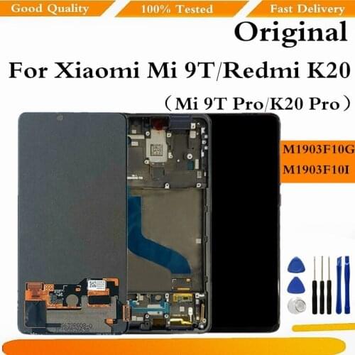 Original LCD For Xiaomi 9T Pro LCD With Frame For XIAOMI K20 Pro Display Touch Screen Digitizer Assembly Repair Parts