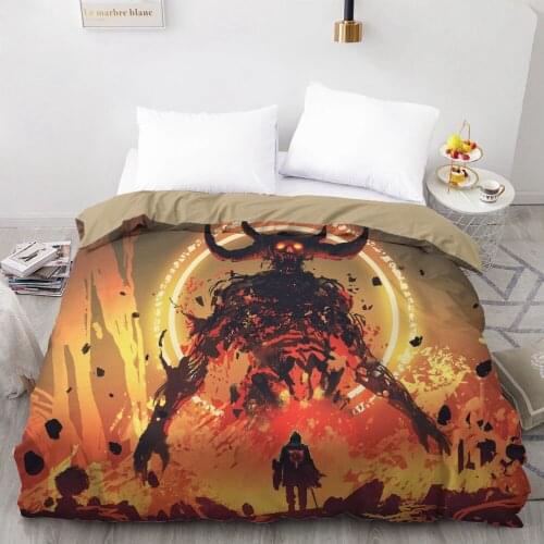 1 PCS 3D Printed Devil And Warrior Duvet Cover 240x220 King Size Printing NO Pillowcases And NO Sheets Home Textiles Comforter