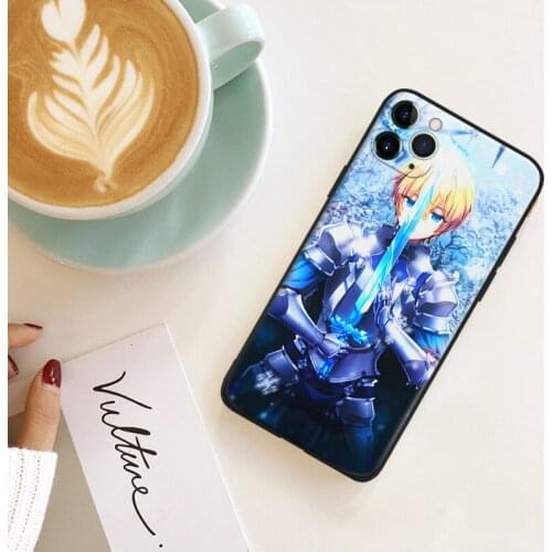 Eugeo Sword Art Online Alicization Silicone for IPhone Se 6 7 8 Plus X XR XS 11 12 Mini Pro Max Glass TPU Phone Case Cover Shell