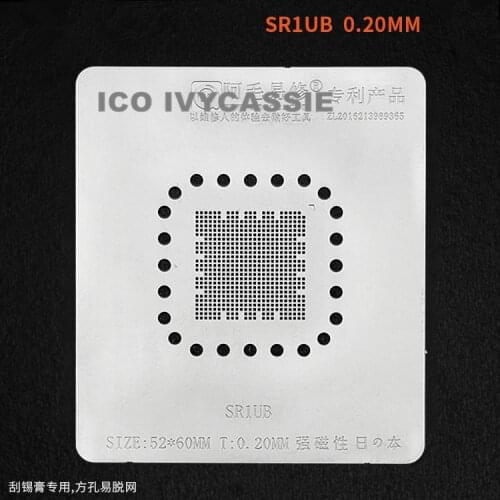 SR1UB CPU BGA Stencil For Tablet PC Chipset IC Reballing Chip Pin Solder Tin Plant Net Amaoe Square Hole