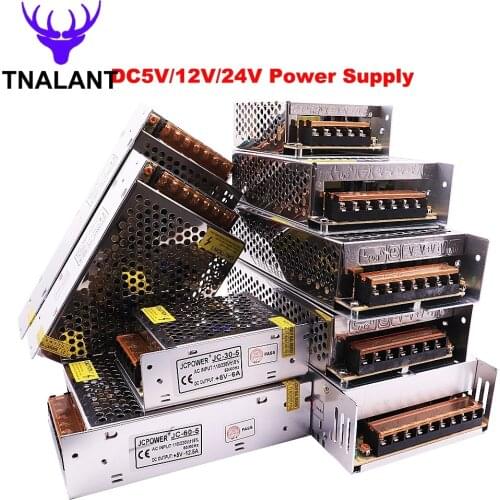 DC5V 12V 24V LED Power Supply Transformers Adapter Driver For Led Strip 2A 3A 5A 6A 10A 12A 15A 20A 25A 30A 40A 50A 60A