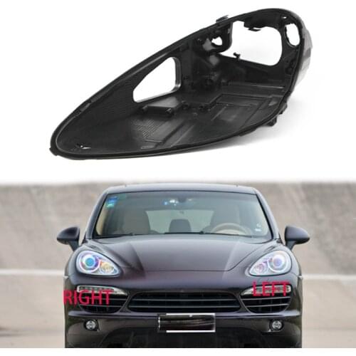 For Porsche Cayenne 2011-14 back lampshade Headlight rear shell Headlight black rear case Headlight black case black back shell
