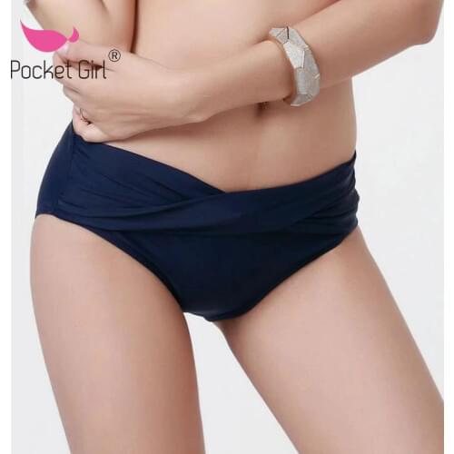 2020 Women Bikini Bottom Swimwear Briefs Swimwear Split Swimming Trunks Brazilian Bottoms Swimsuit Thong Bottoms Beach Shorts