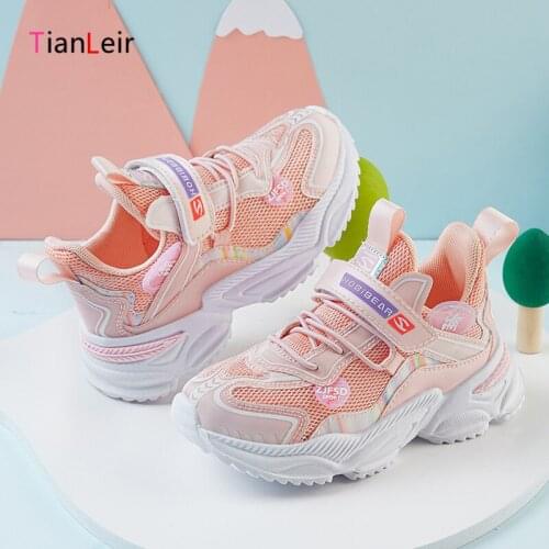 2021 New Autumn Children Shoes Breathable Mesh Kids Sneakers For Girls Shoes Fashion Casual Sports Shoes Chaussure Enfant
