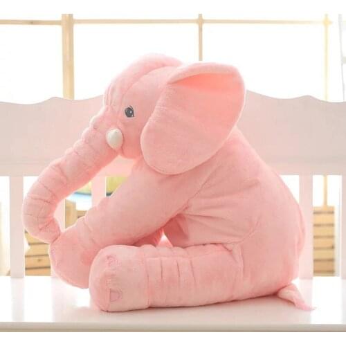 60cm Plush Toy Soft Colorful Giant Elephant Stuffed Animal Toy Animal Shape Pillow Baby Toys Doll Gift Home Decor Infant toys