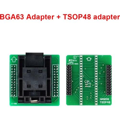 BGA63 adapter Only for TL866II Plus Programmer RT-BGA63-01 V2.0 0.8MM 9x11 + TSOP48 adapter Free Shipping