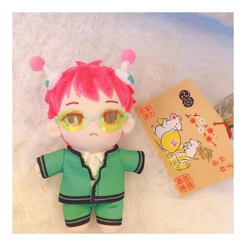 Anime The Disastrous Life of Saiki K. Saiki Kusuo Cute Plush Dolls Cosplay Stuffed Toys Plushies Change Clothing Gifts 20cm
