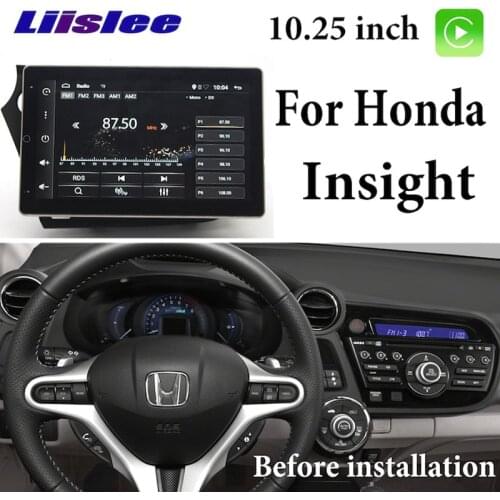 Android 10.25 Inch ISP Large Screen For Honda Insight 2009~2018 LiisLee Car Multimedia GPS Audio CarPlay Radio Navigation NAVI