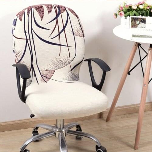 Swivel Chair Cover Stretchable Removable Computer Office Washable Rotating Lift EF